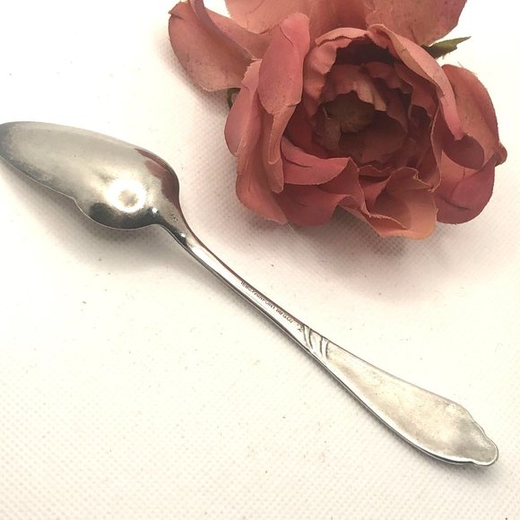 Odd Spoon Mayflower 1891 Silver Plate Fruit Orange Spoon 1880 Pairpoint Mfg - Picture 4 of 8